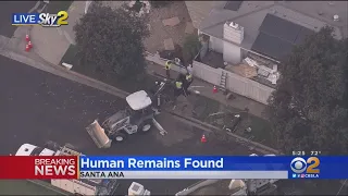 City Workers Find Human Remains In Santa Ana