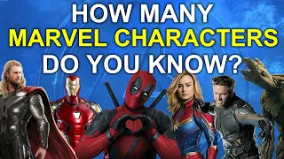 How Many Marvel Characters Do You Know?