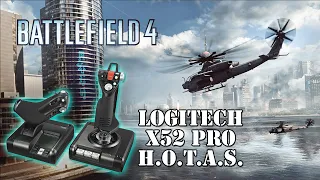 First TEST Logitech X52 Pro H.O.T.A.S. on Battlefield 4