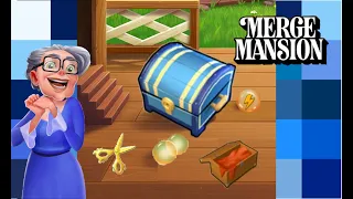 Merge Masion l ✂️✂️The best use for scissors is on Level 2 Fancy Blue Chests