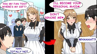 I Kept Ignoring the Most Popular Hottie at the Maid Cafe, And Then...【RomCom】【Manga】