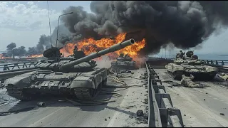 TODAY! A Russian T-90SM crew enters the village and massacres 9 German Leopard 2A6 tanks!