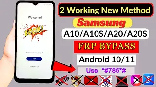 Samsung A10,A10S,A20,A20S FRP Bypass 2024 Android 11 | Google Account Unlock / Remove Frp Without Pc