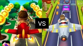 WHO'S FASTER??? Subway Princess Runner V/S Baby Run Boots | Android/iOS Gameplay HD