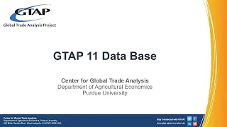 GTAP 11 Data Base