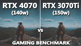 Laptop RTX 4070 vs RTX 3070Ti Gaming Benchmark Test in 2024 | Which one is Better? | 4070 vs 3070Ti