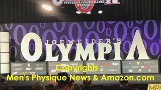 Men's physique Jeremy buendia posing Mr Olympia 2017