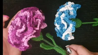 COMO TEJER UN CLAVEL GIGANTE A CROCHET MUY FÁCIL | diestro