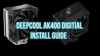 DEEPCOOL AK 400 and 400 Digital AM4 socket install guide!