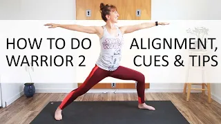 How to do Warrior 2 Pose - alignment, foot placement, knee pain and more tips!