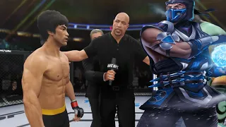 UFC 4 | Bruce Lee vs. Sub Zero - Dragon Kombat🐉🥶 (EA Sports UFC 4)