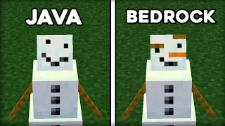 50 Java vs Bedrock Things in Minecraft