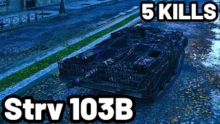 Strv 103B | 12.4K DAMAGE | 5 KILLS | World of Tanks