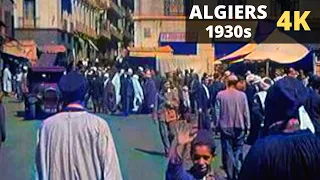 Algiers 1930s in color [4K] - Time Traveling Videos