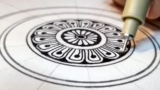 MANDALA ART | Part 1| গৃহিনীর কলাকৌশল | Grihinir Kolakushal