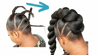 Beautiful, Quick And Easy Elegant Updo Hairstyle You Should Try Now / Nkemjeffrey