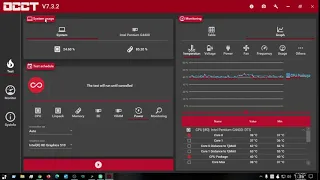 OCCT PC performance and Hardware checkup tool