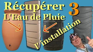 Installation récupérateur eau pluie gouttière réserve!  part 3