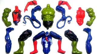 Avengers toys ~ Hulk smash Vs Venom carnage Vs Spiderman, superhero toys