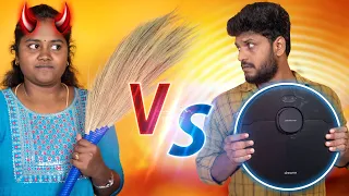 🧹விளக்குமாறு Vs Vacuum Cleaner 🤖 - Dreame D9 Max