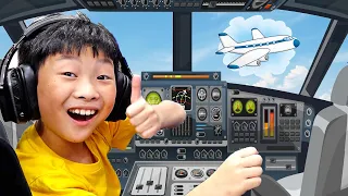 Yejun World Family Trip with Airplane Game Play