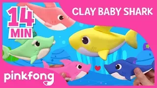 Clay Baby Shark and more | Clay Time | +Compilation | Pinkfong Crafts for Children