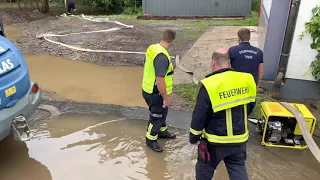 Hochwasser in Moselkern: Elz überflutet Tal an der Mosel