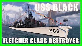 USS Black World of Warships US Navy Destroyers Wows DD Gameplay Guide