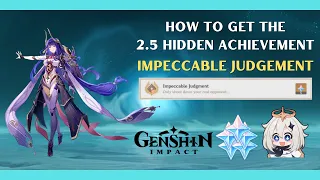 How to get the Hidden Achievement Impeccable Judgement Inazuma 2.5 Update Genshin Impact