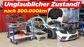 Profi-Tuner zerlegt 300.000km C63 AMG-Motor von Dubai-Import