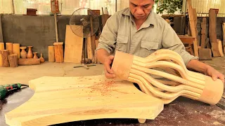 Professional Woodworking Production // The Value Of A Table Is Judged By The Carpenter's Work