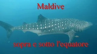 Maldive sopra e sotto l'equatore Maldives above and below the equator