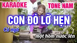 Karaoke Con Đò Lỡ Hẹn Tone Nam Nhạc Sống (Cha Cha Cha) | Mai Thảo Organ