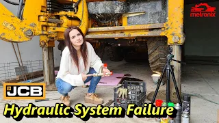 JCB 3CX ⚠ Fixing a Difficult-to-Acces Hydraulic Pipe (Subtitles EN, SP, Polish, Turkish) 🚜🚜🚜