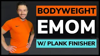 10 Minute Burpee and Bodyweight EMOM Workout With Plank Hold Finisher