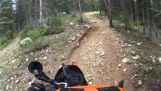 KTM 990 on single track Star Trail