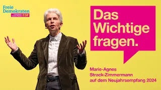 Das Wichtige fragen. Marie-Agnes Strack-Zimmermann auf dem Neujahrsempfang 2024