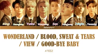 ATEEZ (에이티즈) - Wonderland/Blood Sweat & Tears/View/Good-bye Baby [Color Coded Han_Rom_Eng]