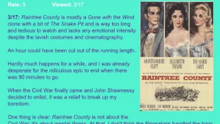 Movie Review: Raintree County (1957) [HD]