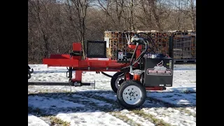 #346 AMAZING COMPACT COMMERCIAL LOG SPLITTER! Wolfe Ridge Manufacturing