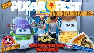 2024 Pixar Fest at Disneyland Parks | Disney Pin Trading | More Food & Hidden Pizza Planet Trucks