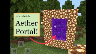 Aether Portal Tutorial | Minecraft Bedrock | No Mods