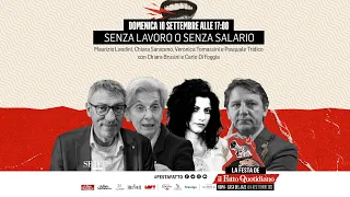 "Senza lavoro o senza salario" la diretta con Landini, Saraceno, Tomassini e Tridico