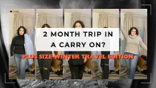 2 Months of Winter Travel in JUST a Carry On? (Plus size pack with me for Italy and Korea!)