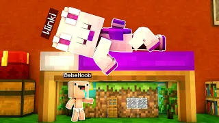 BEBE NOOB CREO UNA MINI CASA DEBAJO DE LA CAMA DE CAPITAN WINKI😂😂 BEBE NOOB TROLLEA A WINKI