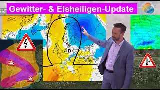 Gewitter-/Unwetter- & Eisheiligen-Update. Nach Sommertagen Gewitter, dann kühler. Mitte Mai frisch?