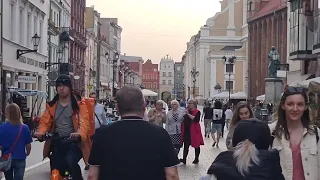 Toruń walking tour | Poland City 4K Video 60fps