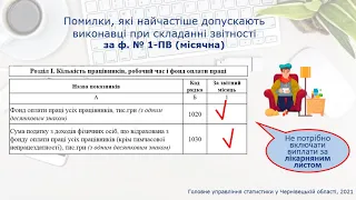 Наочно про заповнення форми ДСС №1-ПВ (місячна) "Звіт з праці"