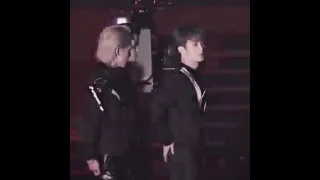 Taeyong and Mark touching butt