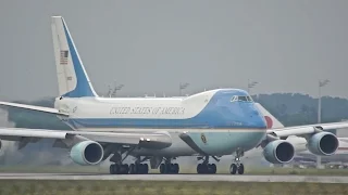 Air Force One Take-off at Munich Airport USA United States of America G7 Summit Barack Obama